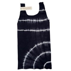 Soft Surroundings Black White Tie Dye Tank Top One Size Fits Most NEW